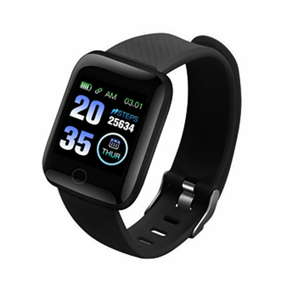 Sports Watches 116 Plus Smart Watch Heart Rate Wristband Smart Blood Pressure Tracker Waterproof Smartwatch D13