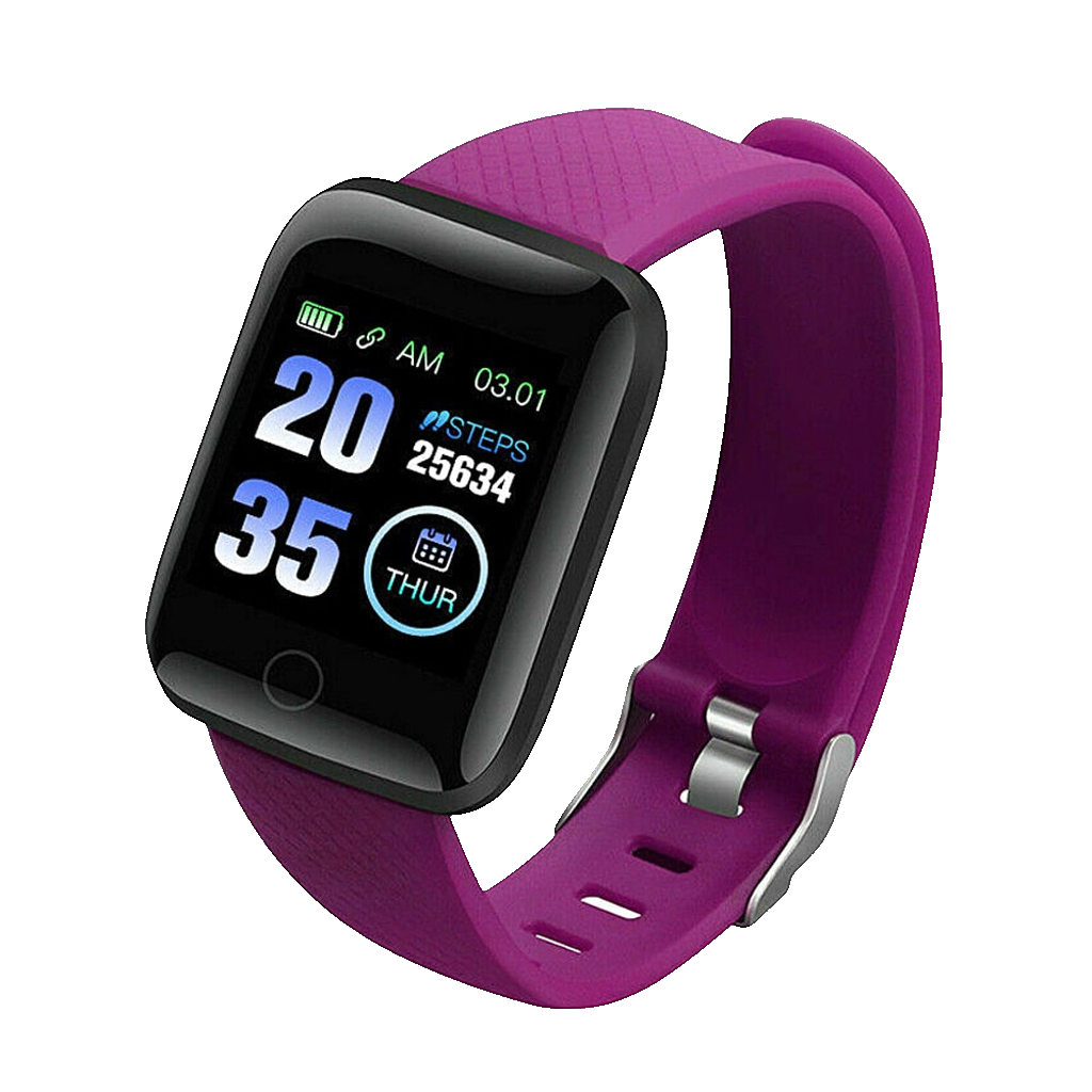 Sports Watches 116 Plus Smart Watch Heart Rate Wristband Smart Blood Pressure Tracker Waterproof Smartwatch D13