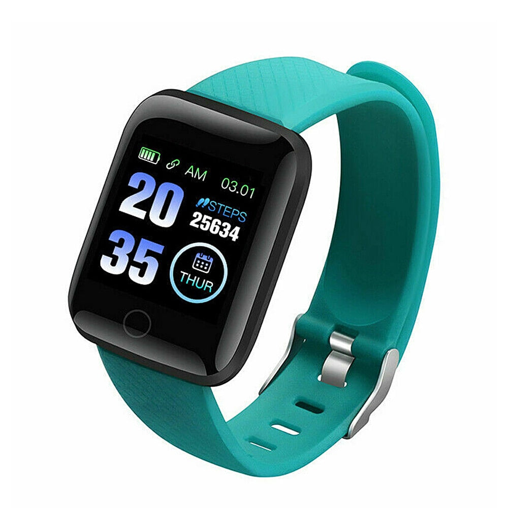 Sports Watches 116 Plus Smart Watch Heart Rate Wristband Smart Blood Pressure Tracker Waterproof Smartwatch D13