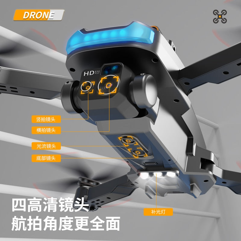 Intelligent Obstacle Avoidance with Four Cameras and 8K HD on the Lenovo P15 Drone Longevity 5000m GPS Brushless Remote Control Aircraft