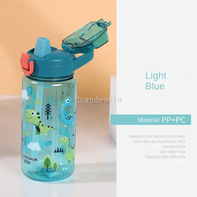 600ml kids Water Bottles Creative Cartoon Feeding